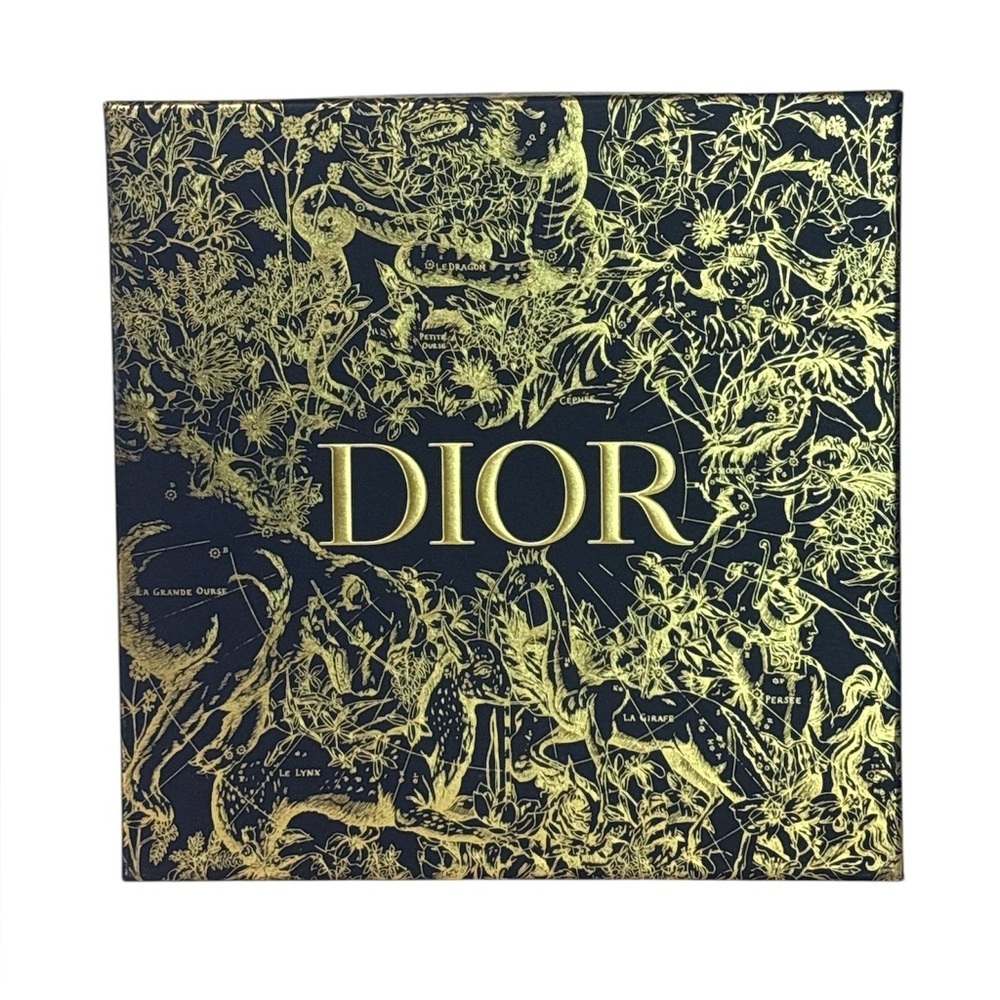 Dior Luxury Gift Box Empty Black & Gold Decorative Storage Box | Authentic